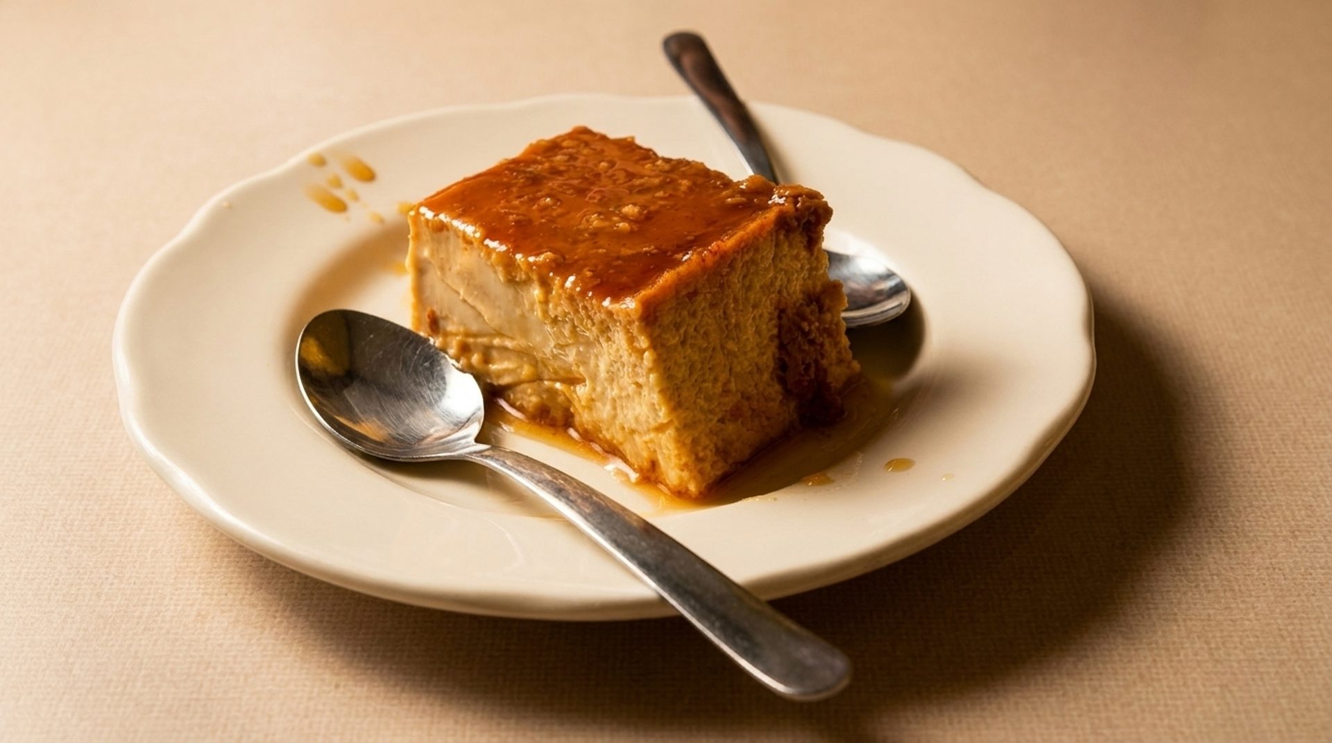 Flan and Fresh-Squeezed Juices